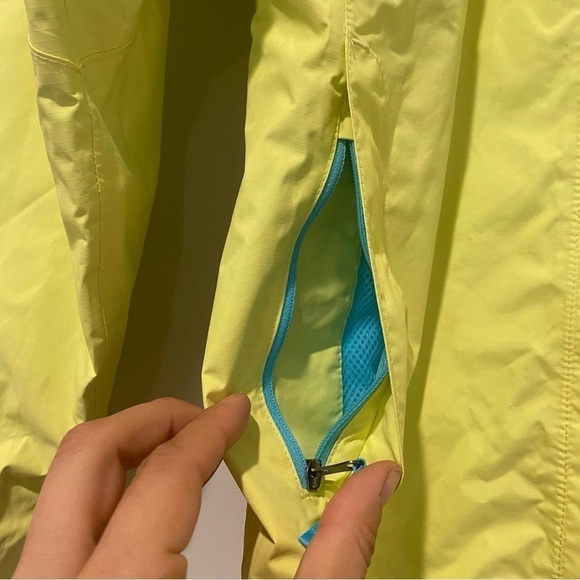 The north face rain jacket neon yellow Kids 14/16 - Picture 6 of 7
